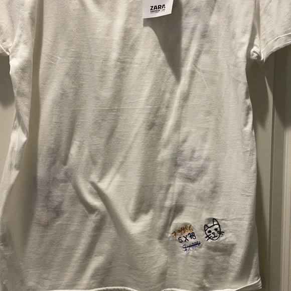 Zara embroidered tshirt . - Picture 2 of 2